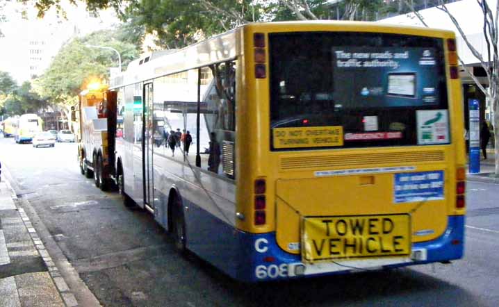 Brisbane Transport Mercedes O500LE Volgren CR228L 608 on tow